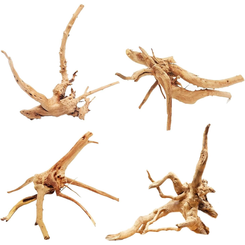 Aquarium Plant Root Tabs - 4개입 천연 나무 어항 장식 식물