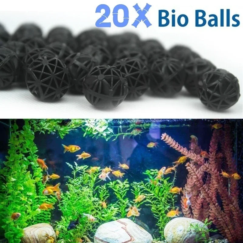 Planted Aquarium Freshwater - 20Pcs 16mm 수족관 바이오 볼 필터