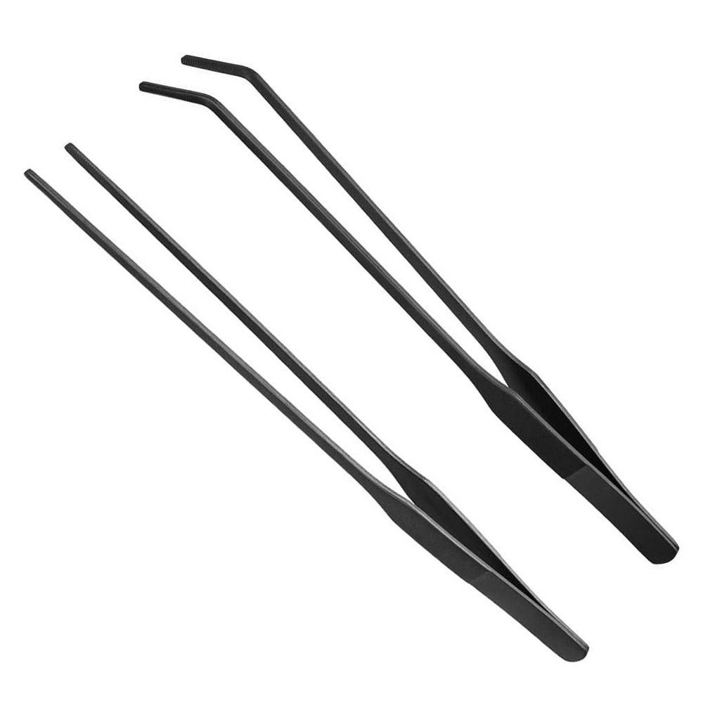 Planted Clip Tweezers - 스테인리스 스틸 롱 아쿠아리움 핀셋 미끄럼