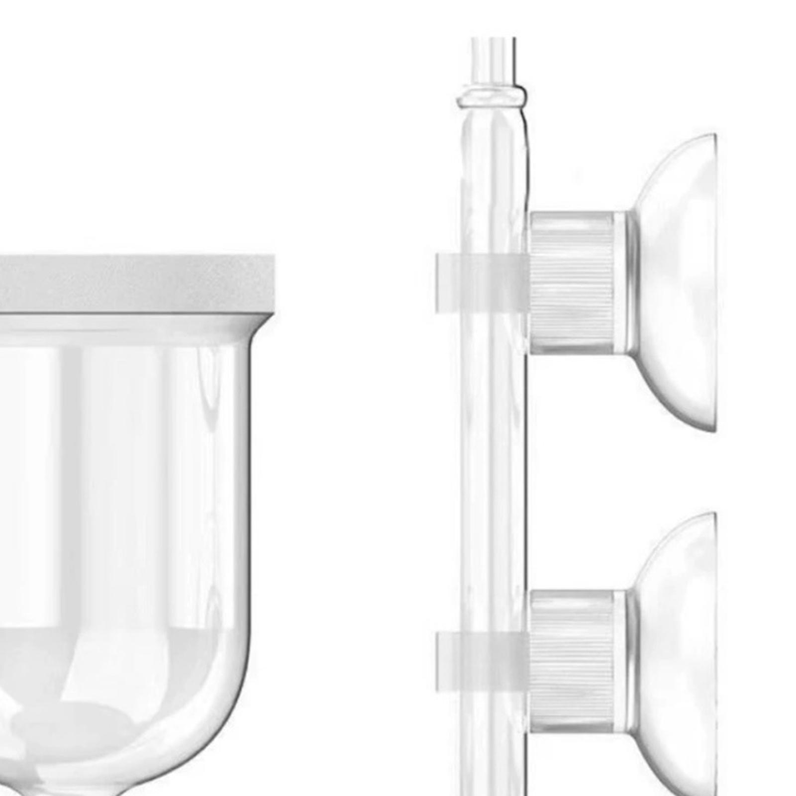 Planted Aquarium Co2 System - 유리 CO2 디퓨저 (투명) - 흡착컵