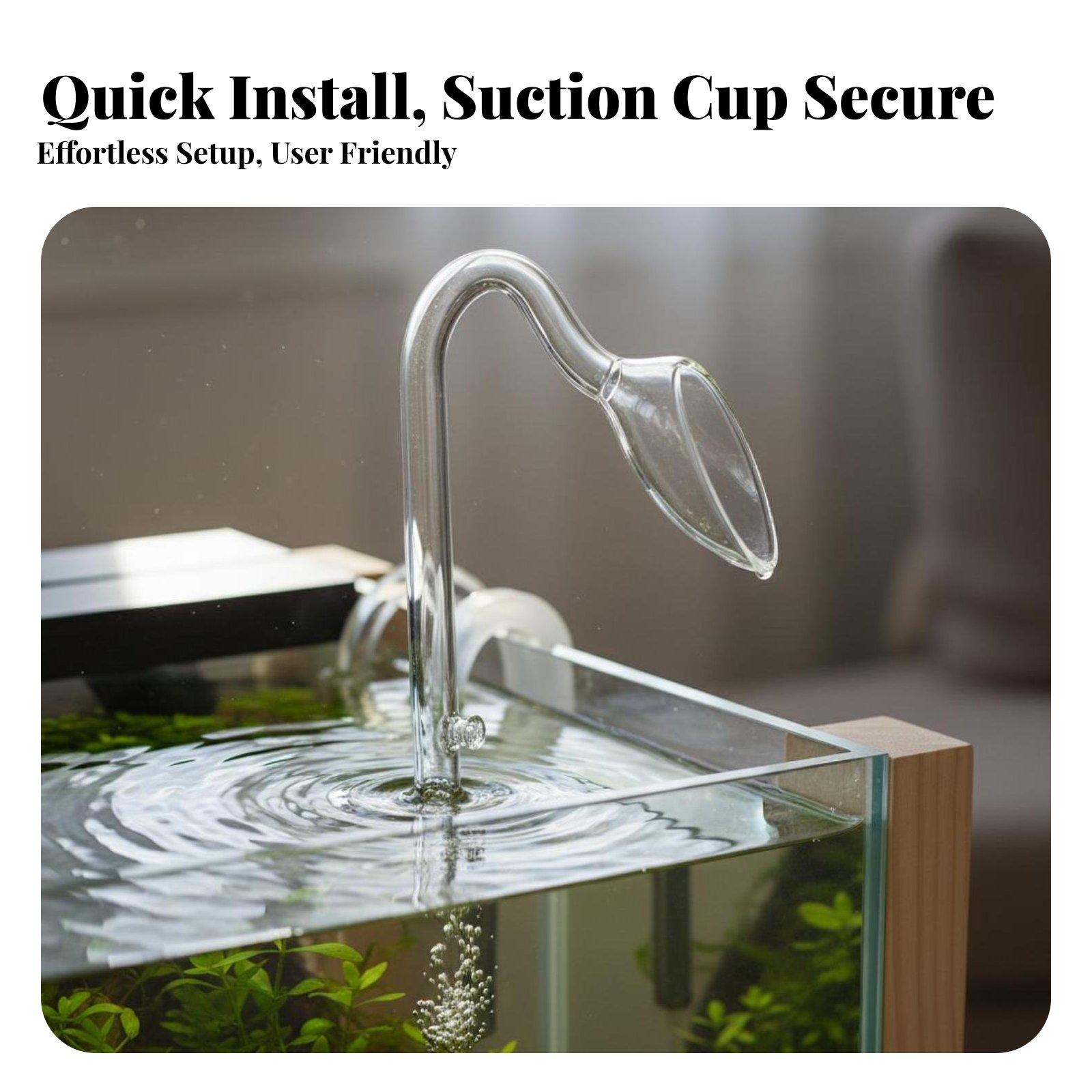 글래스 릴리 파이프 수족관 표면 스키머 입출구 피팅 ( - Aquarium Planted Tank Filter 리뷰 및 가격