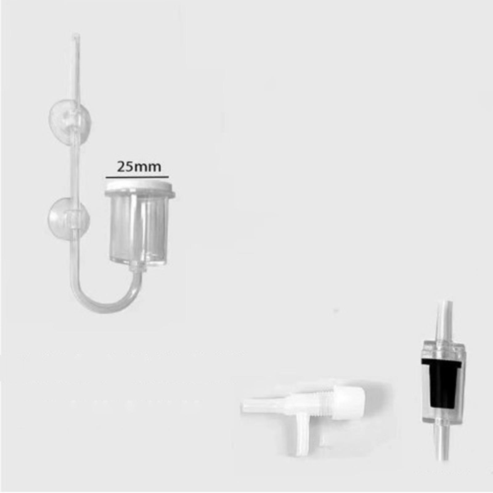 유리 CO2 디퓨저 (투명) - 흡착컵 및 기포 계수기 - Planted Aquarium Co2 System 리뷰 및 가격